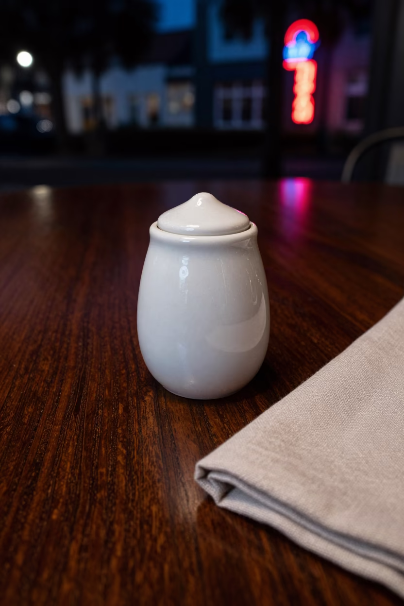Charleston White Porcelain Salt Cellar in in Charleston, United States