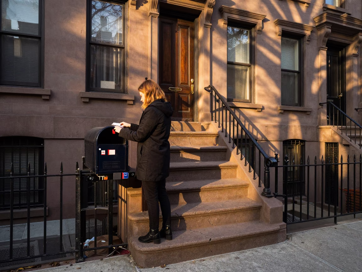 Checking Mailbox in New York in in New York, New York, United States
