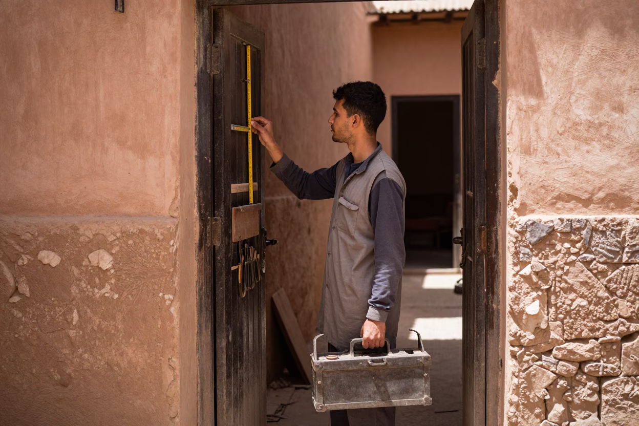 Checking Measurements in Marrakech in in Marrakech, Morocco