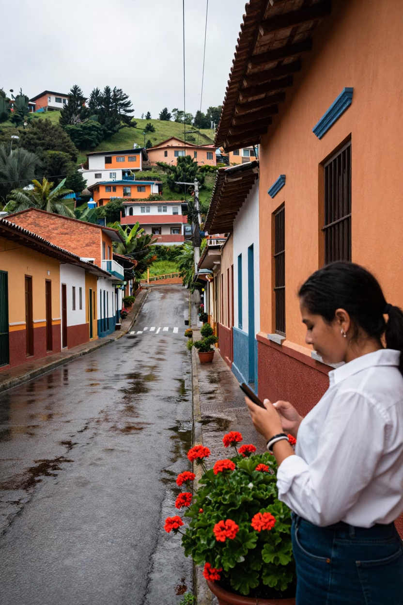 Checking Phone in Medellin in in Medellin, Colombia