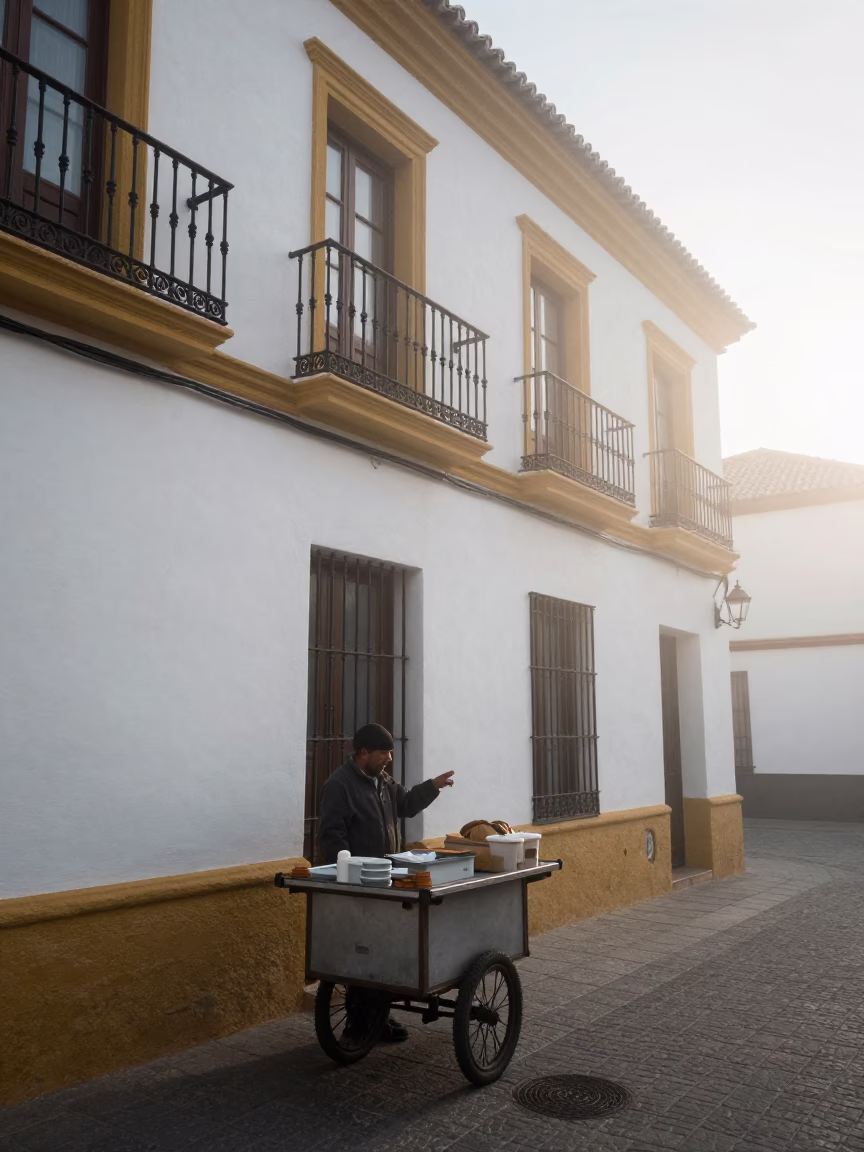 Checking Time in Seville in in Seville, Spain