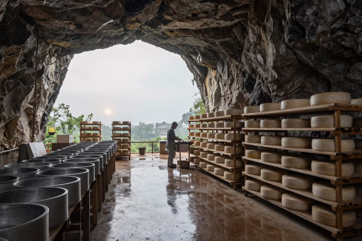 Cheese Maker in Can Tho Cave Studio Morning in in a studio in Can Tho