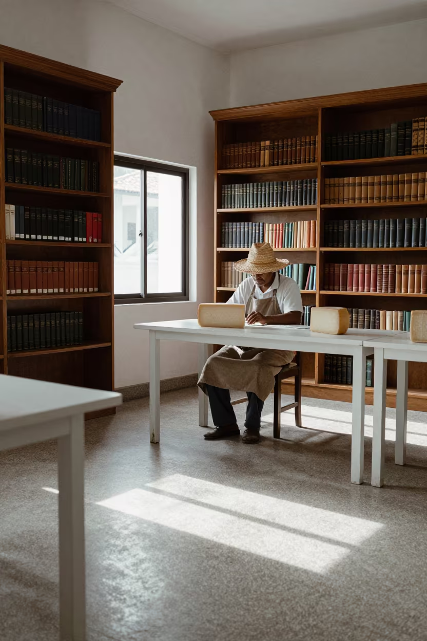 Cheese Maker in Library Reading Room Negombo in in a library reading room in Negombo
