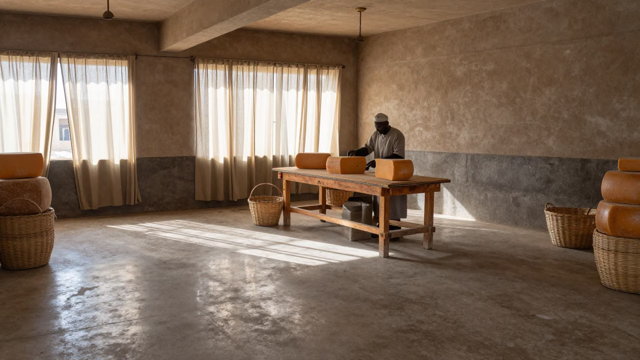 Cheese Maker in Omdurman Warehouse Loft in in a warehouse loft in Omdurman