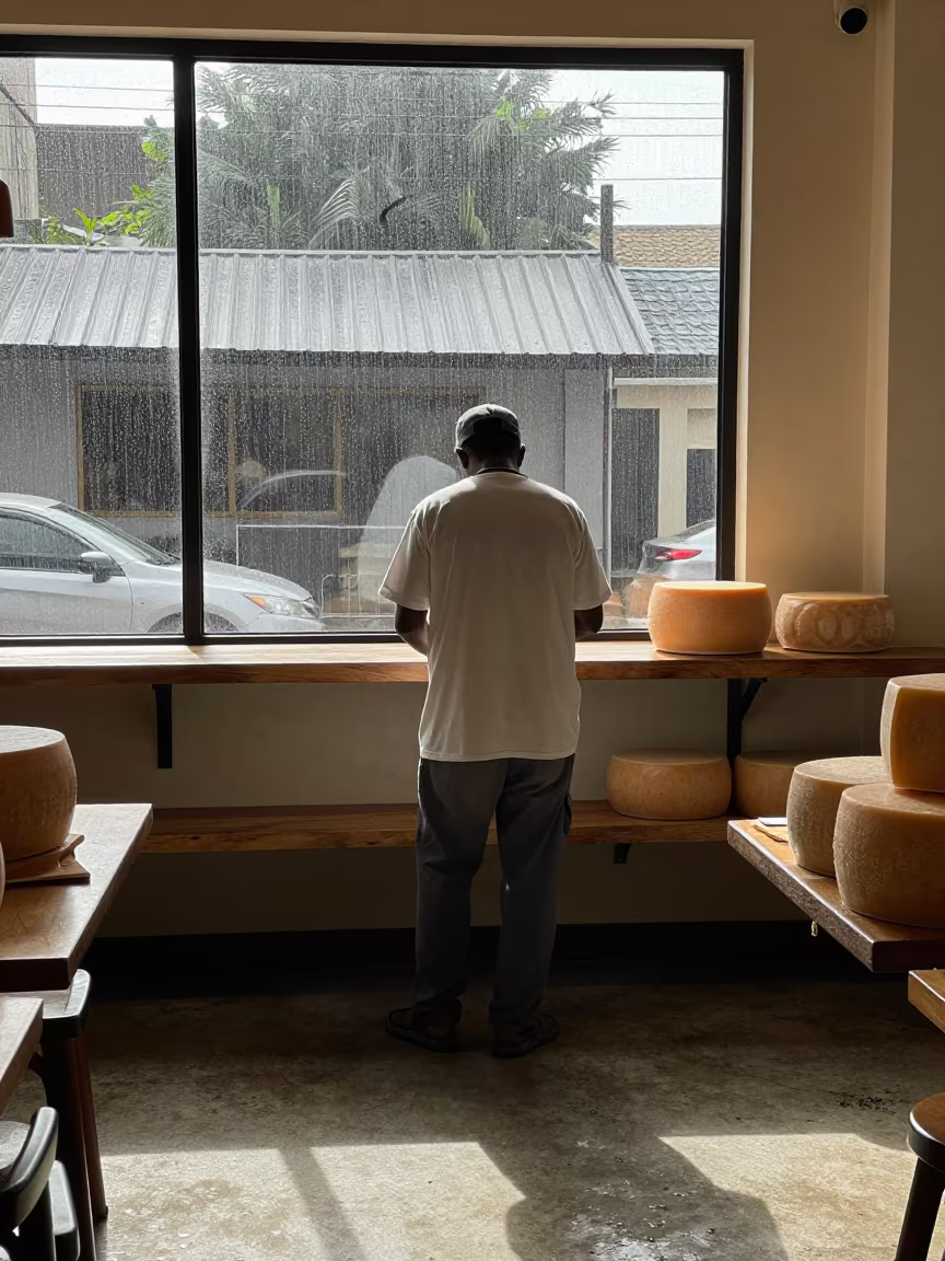 Cheese Maker Working in Port Harcourt Cafe in in a cafe in Port Harcourt