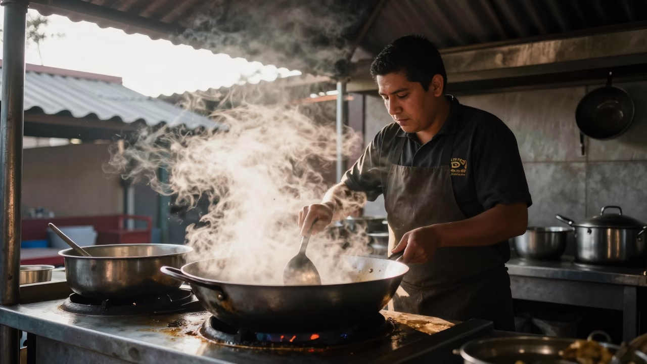 Chef Cooking in Lima in in Lima, Peru