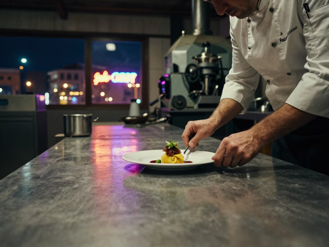 Chef Plating Dish in Kayseri Foundry in in a foundry in Kayseri