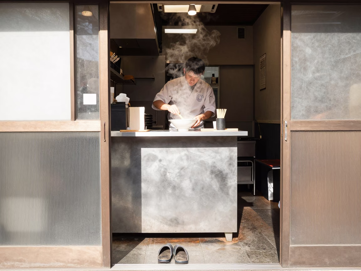 Chef Working in Osaka in in Osaka, Japan