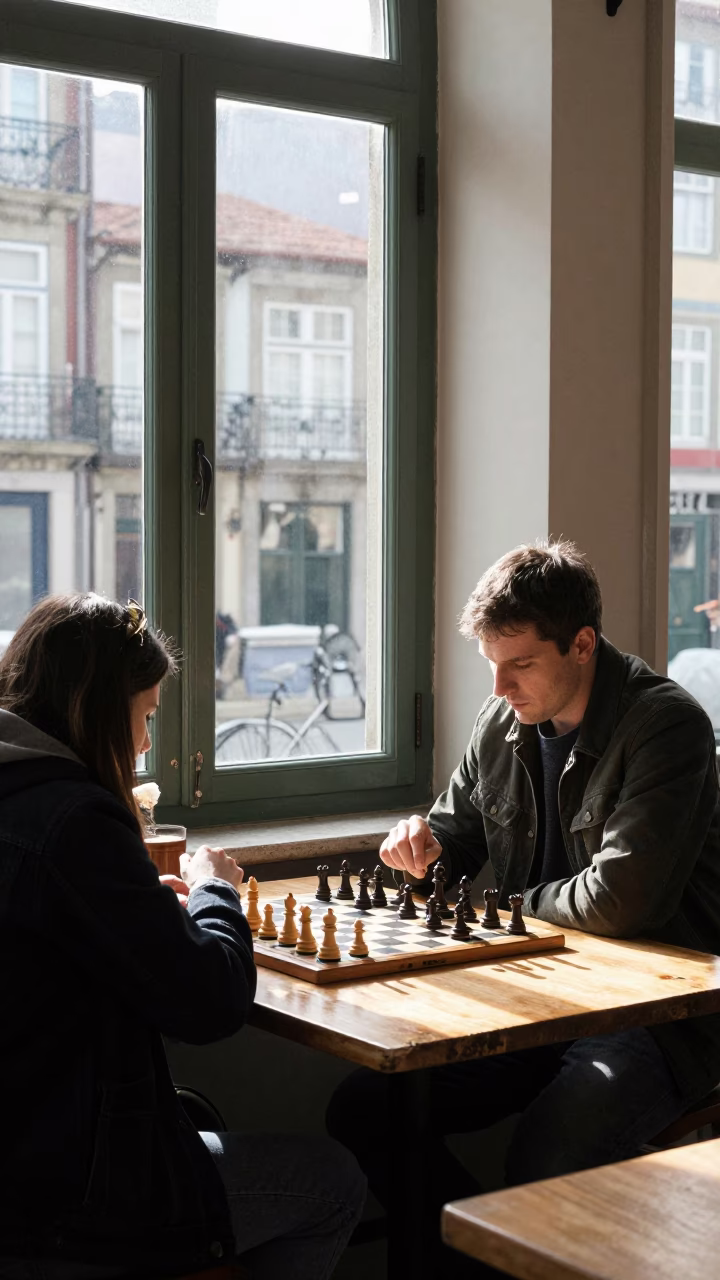 Chess Game in Porto in in Porto, Portugal