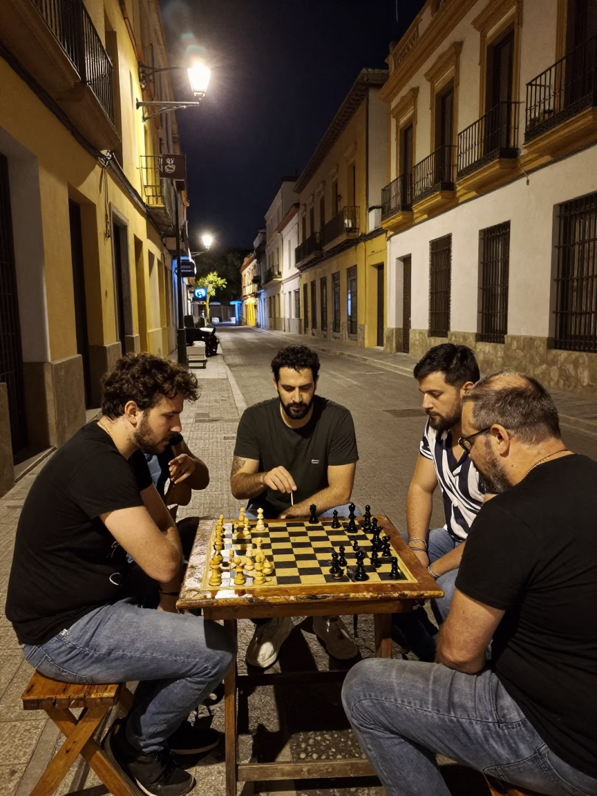 Chess Game in Seville in in Seville, Spain