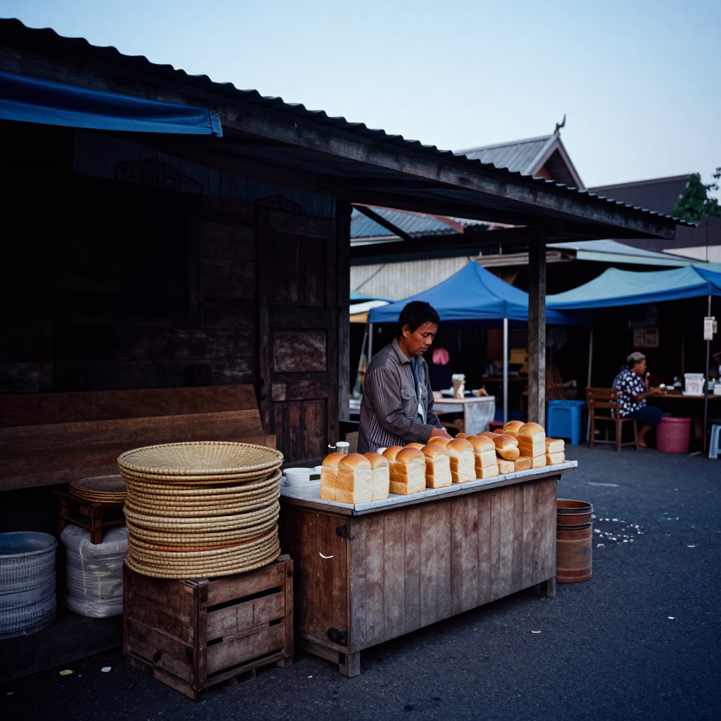 Chiang Mai Before Sunrise at Sunrise Light in in Chiang Mai, Thailand