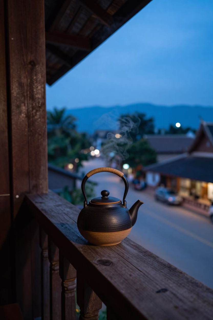 Chiang Mai Ceramic Tea Kettle in in Chiang Mai, Thailand
