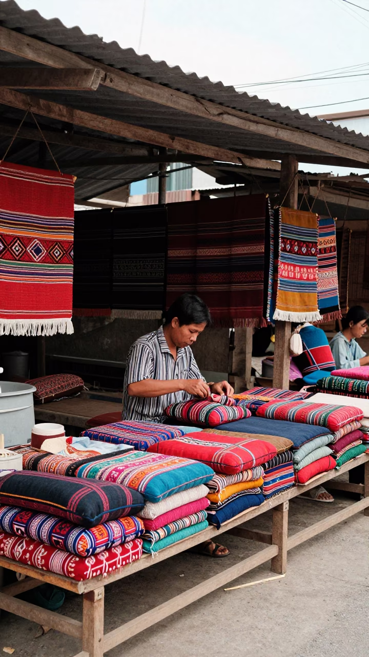 Chiang Mai Textile Cushion in in Chiang Mai, Thailand