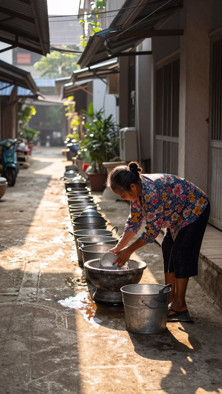 Chiang Mai Washing Bowls in in Chiang Mai, Thailand