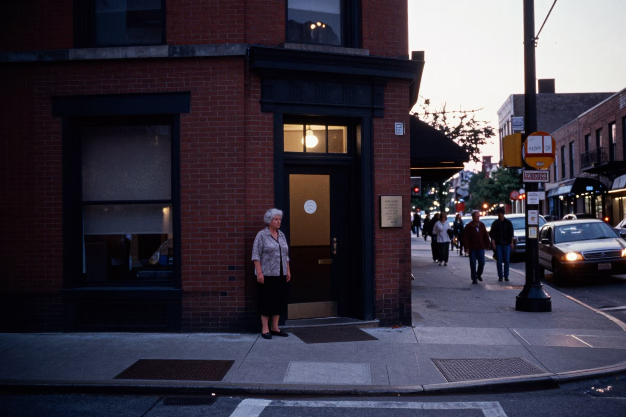 Chicago Grease Sheen at The Still Hours Before Dawn Light in in Chicago, Illinois, United States