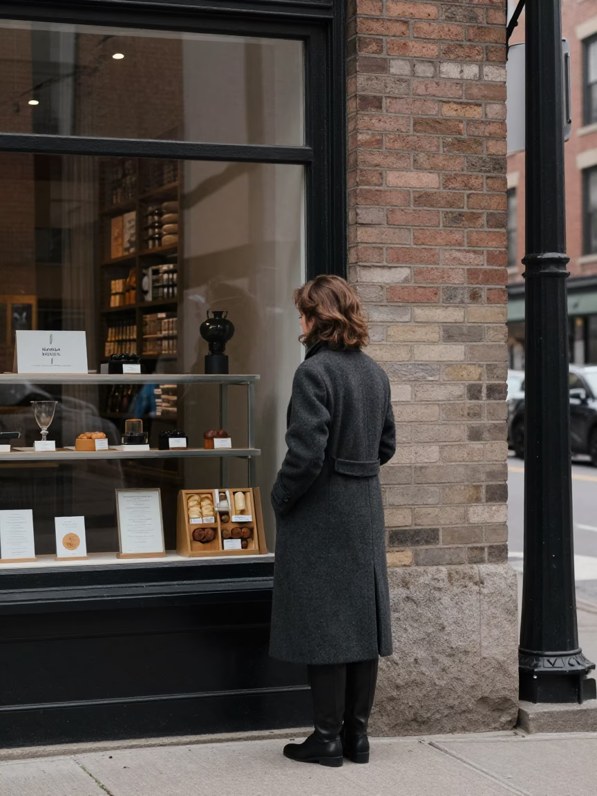 Chicago Woman at Midday Light in in Chicago, Illinois, United States