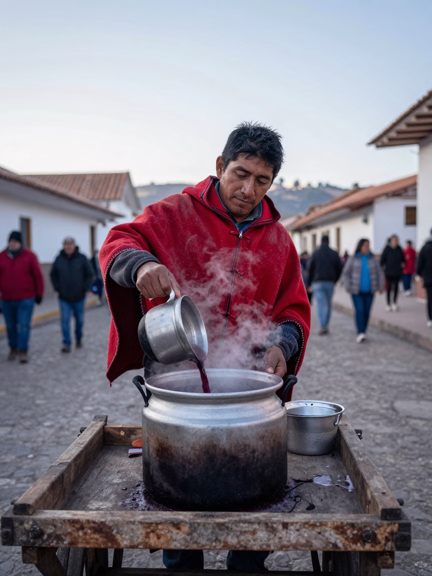 Chicha Moraza in Cusco in in Cusco, Peru