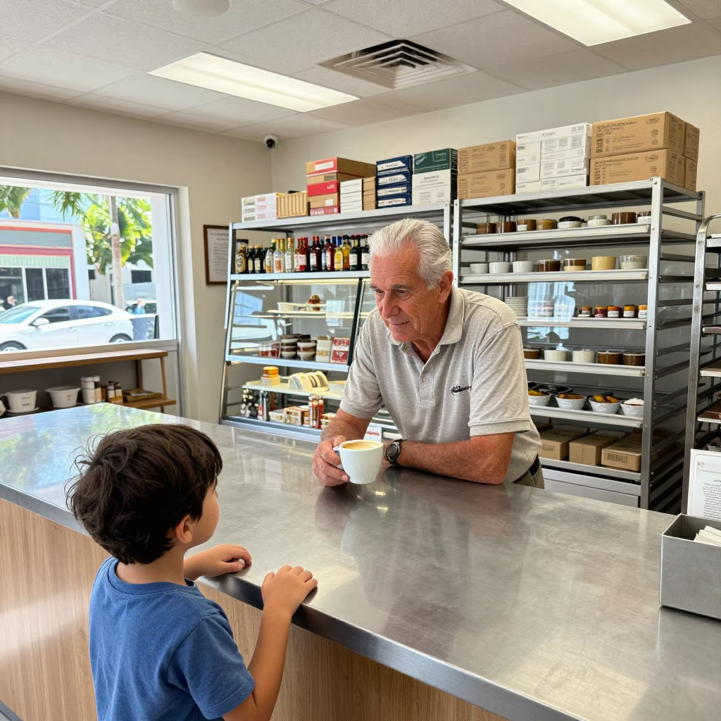 Child at Afternoon Light in in Miami, Florida, United States