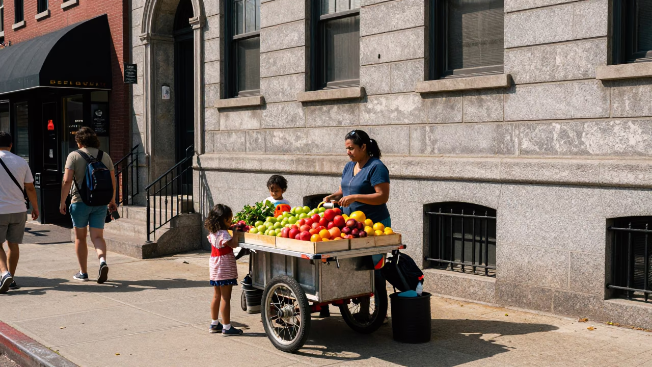 Child at Late Morning Light in Philadelphia in in Philadelphia, Pennsylvania, United States