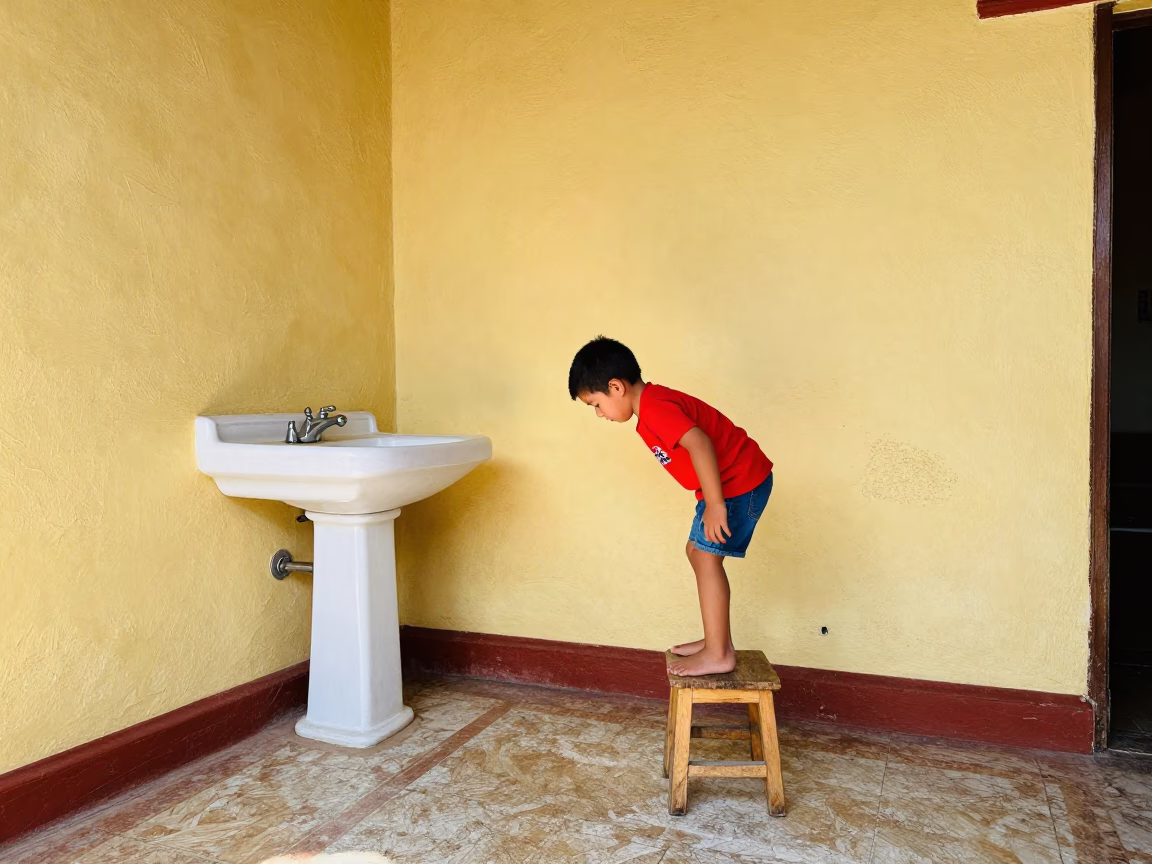 Child Balancing in Merida in in Merida, Mexico