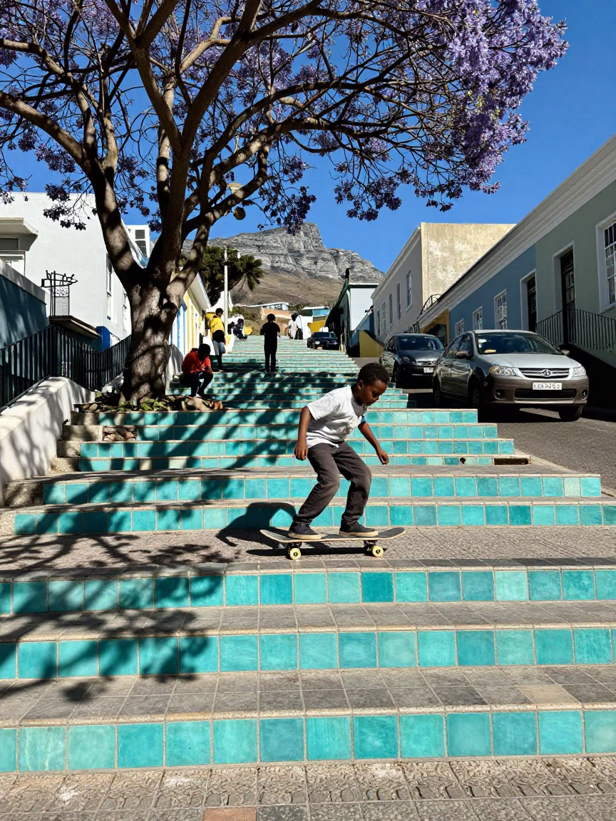 Child in Cape Town in in Cape Town, South Africa