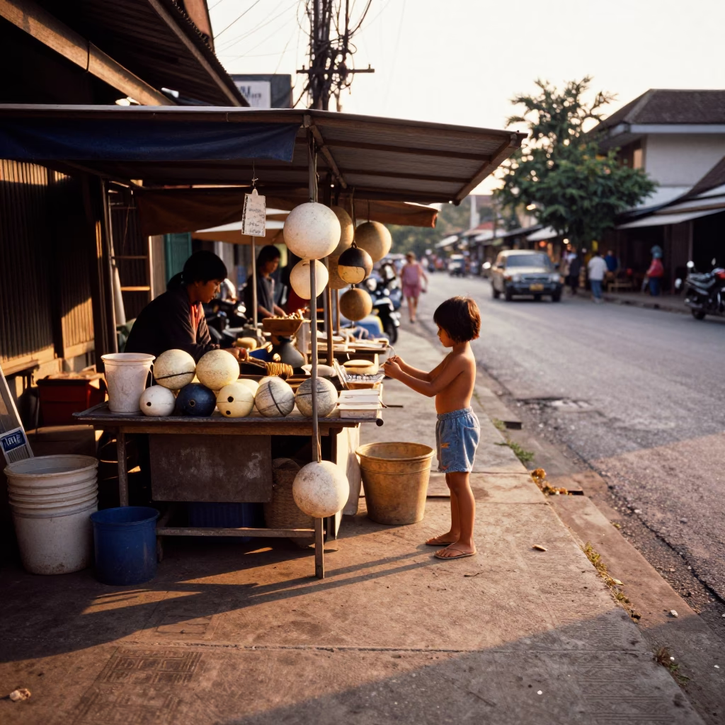 Child in Chiang Mai in in Chiang Mai, Thailand