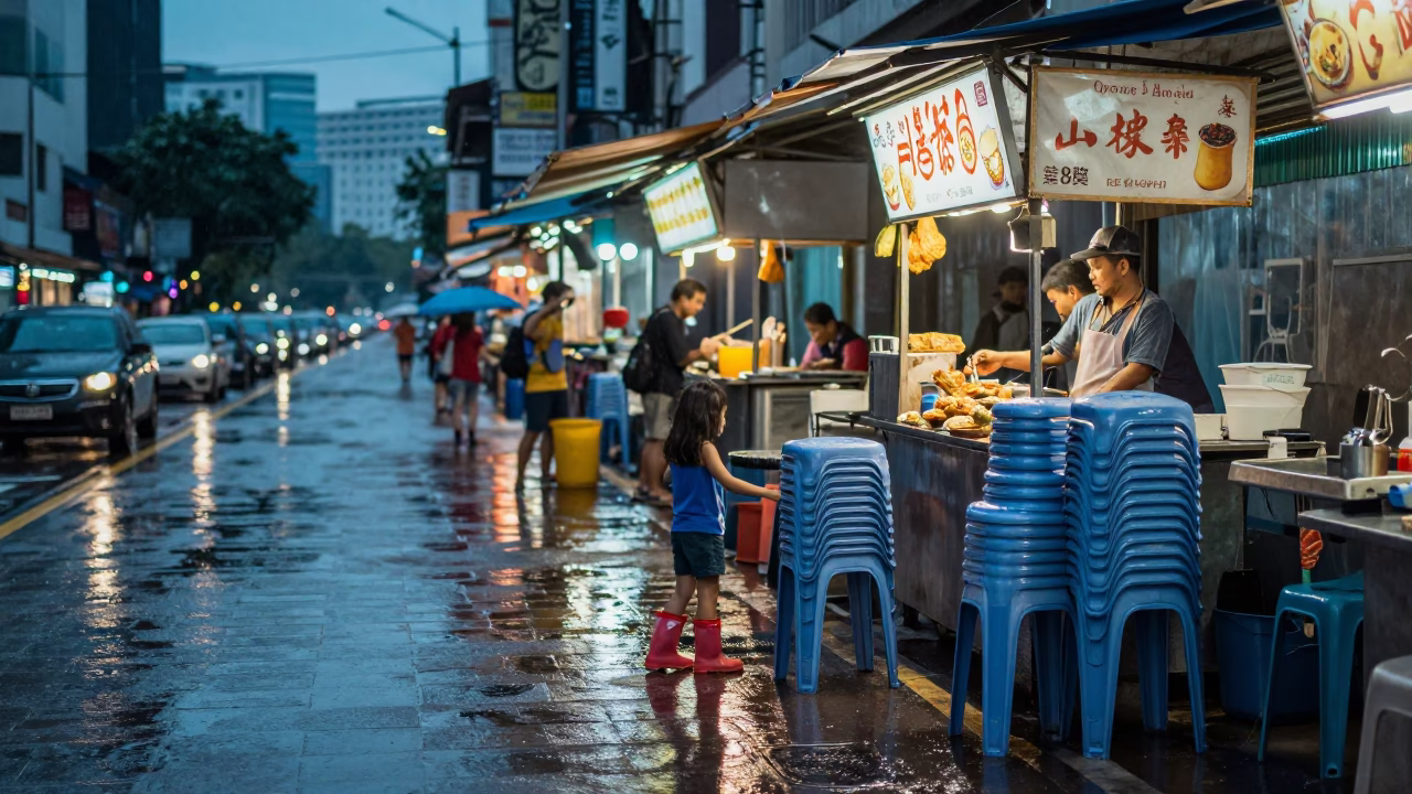 Child in Kuala Lumpur in in Kuala Lumpur, Malaysia