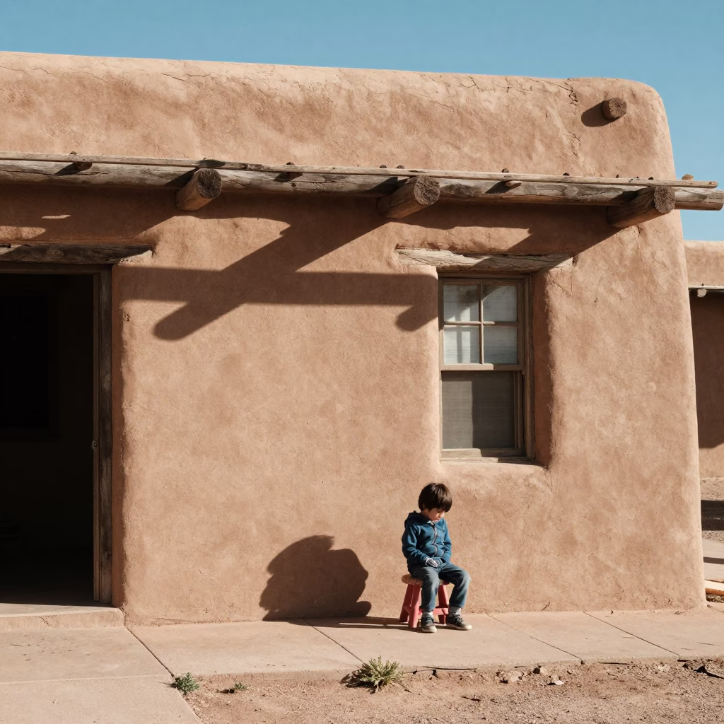 Child in Santa Fe in in Santa Fe, New Mexico, United States