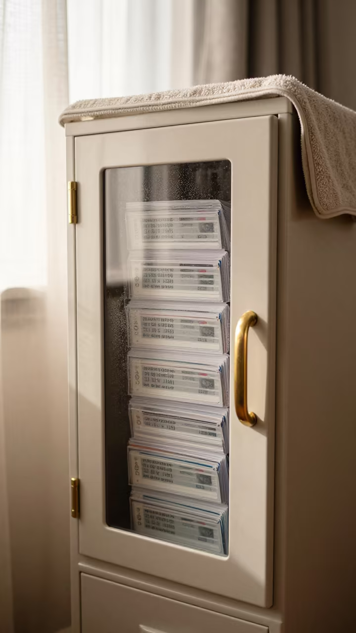 Child Seat Locker in Canterbury Breakfast Room in inside a breakfast room before opening in Canterbury