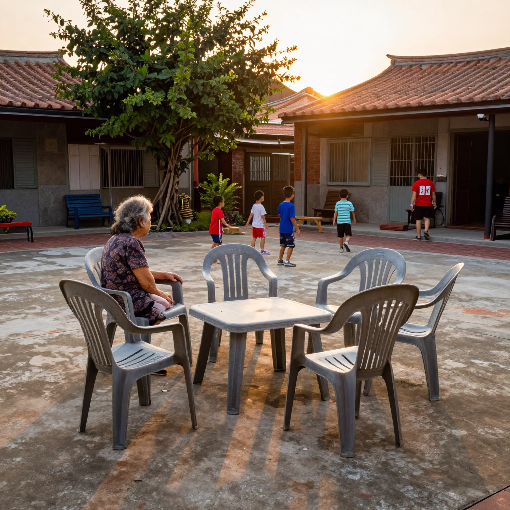 Children Play in Tainan in in Tainan, Taiwan