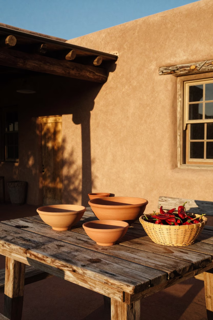 Chile Basket in Santa Fe in in Santa Fe, New Mexico, United States