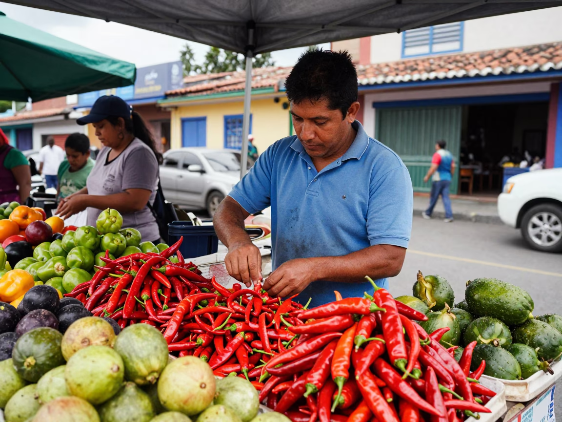 Chili Peppers in Medellin in in Medellin, Colombia