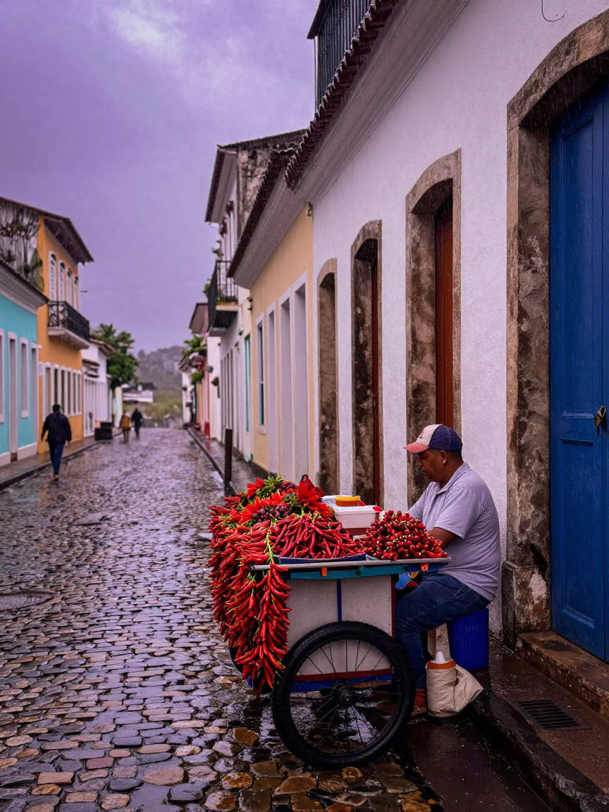 Chili Peppers in Salvador in in Salvador, Brazil