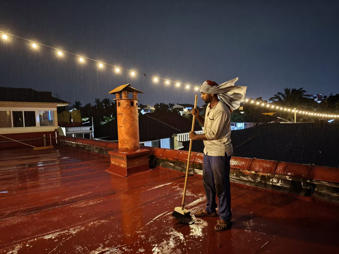 Chimney Sweep Under String Lights Monsoon Bangalore in near Bangalore