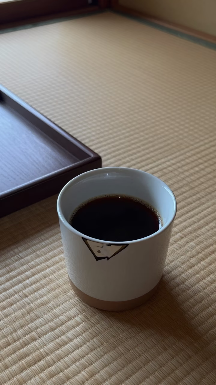 Chipped Ceramic Mug in Osaka in in Osaka, Japan