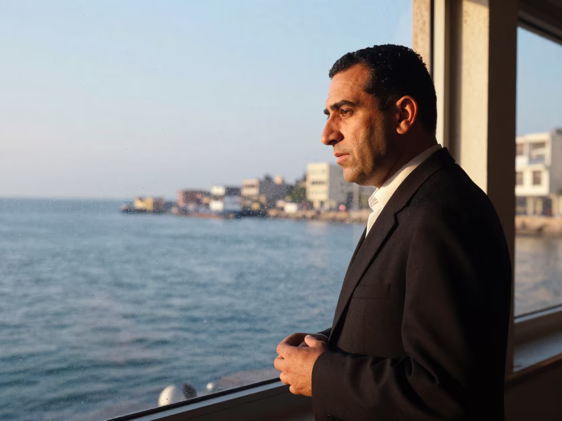 Choir Director By Harbor Glass in Mit Ghamr in at a harbor edge in Mit Ghamr