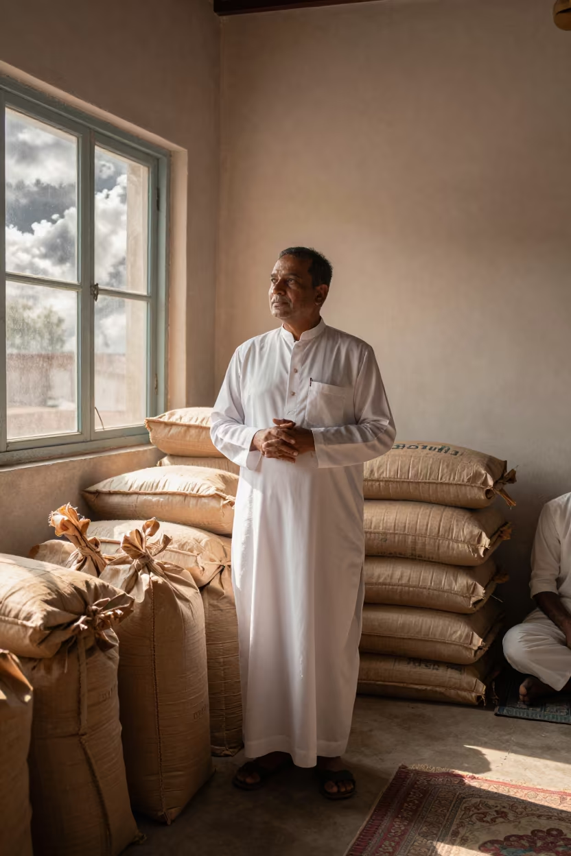 Choir Director Under Tungsten Glow in Gorakhpur in in Gorakhpur