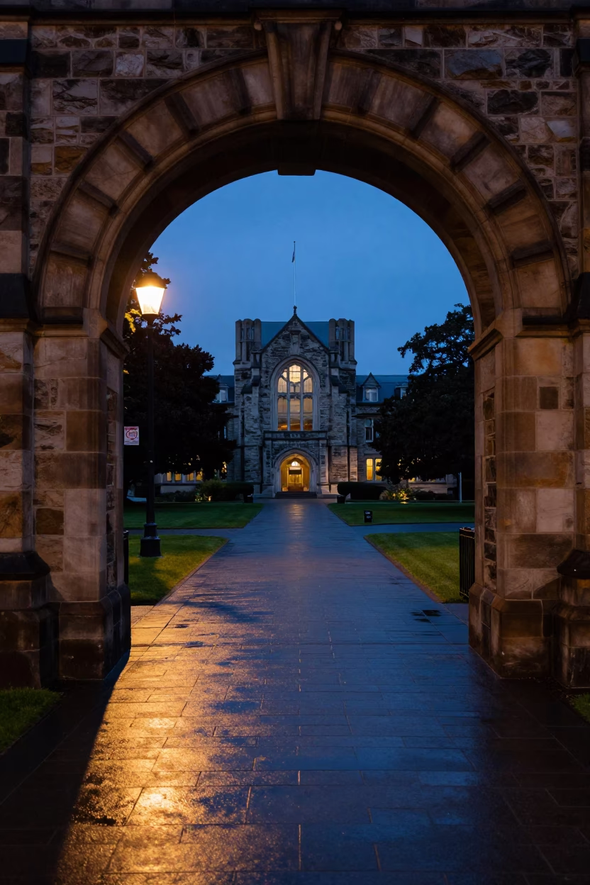 Christchurch Condensation at Indigo Twilight After Sunset in in Christchurch, New Zealand