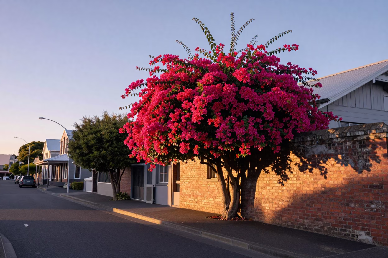 Christchurch Dawn Scene at First Light Of Dawn in in Christchurch, New Zealand