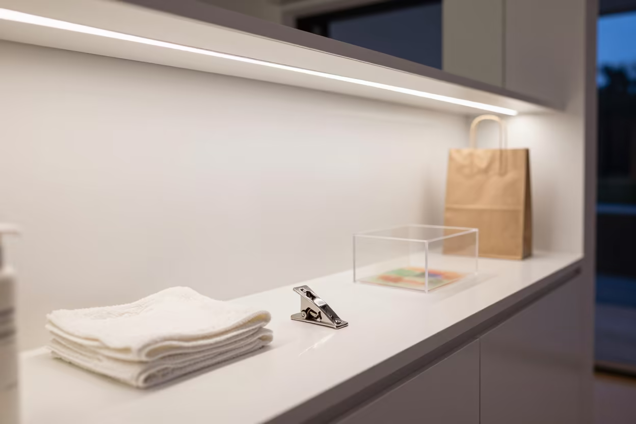 Chrome Clipper Spring Cup in Beauty Supply in in a beauty supply area under white LEDs near Bujumbura