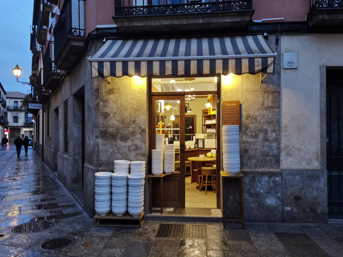 Churrería Entrance in Madrid in in Madrid, Spain