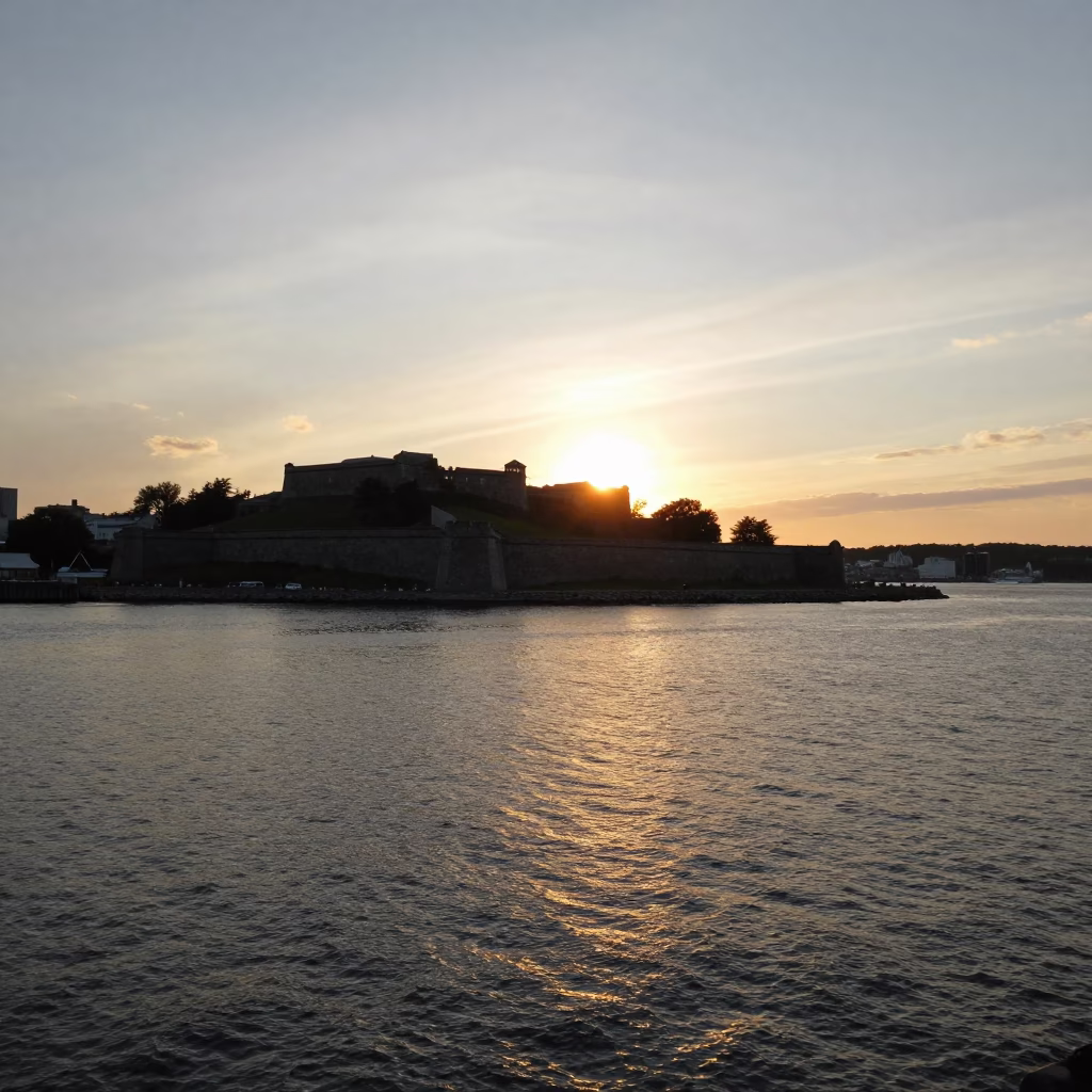 Citadel Hill And Harbor in Halifax in in Halifax, Nova Scotia, Canada