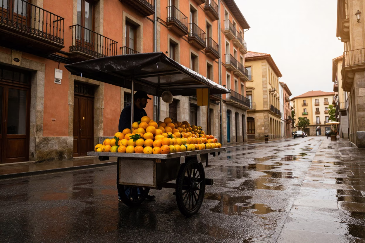 Citrus Display in Bilbao in in Bilbao, Spain