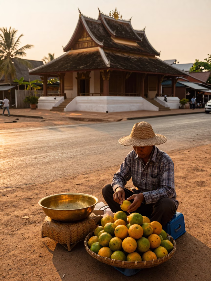 Citrus Fruits in Luang Prabang in in Luang Prabang, Laos