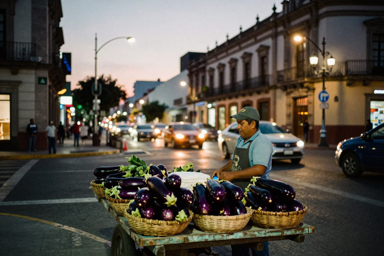 City Lights at As City Lights Begin To Glow in Guadalajara in in Guadalajara, Mexico