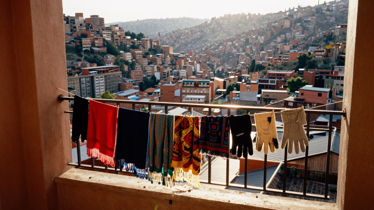 City View in La Paz in in La Paz, Bolivia