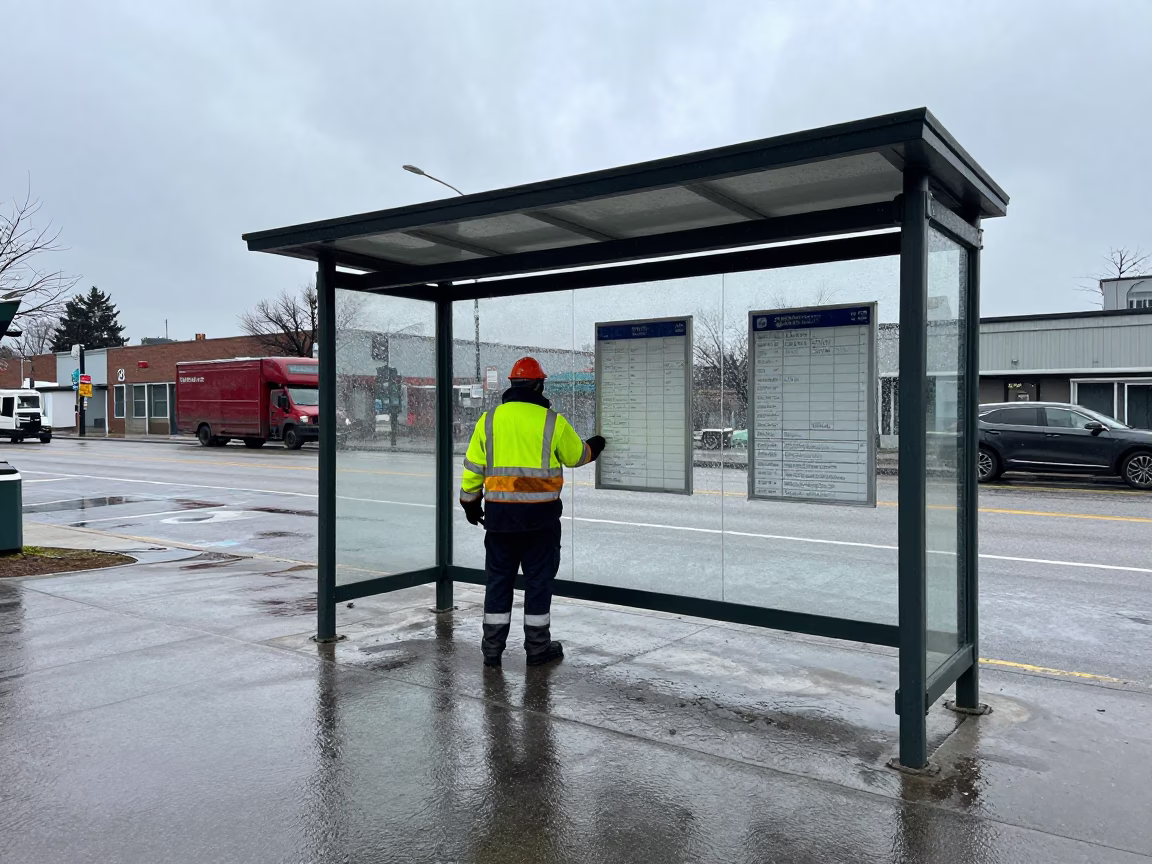 City Worker in Toronto in in Toronto, Ontario, Canada