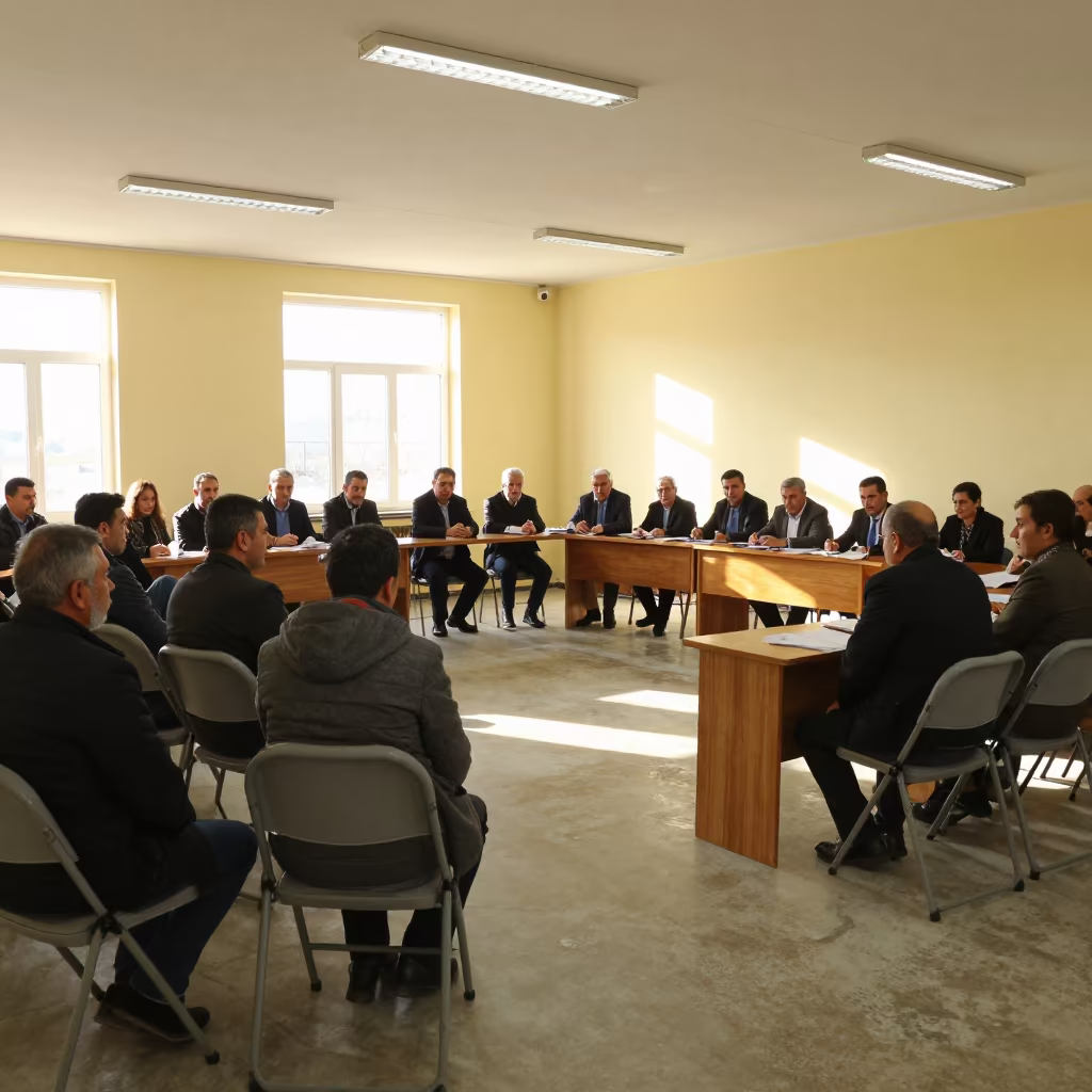 Civic Meeting in Bursa Community Hall in in a community center hall in Bursa