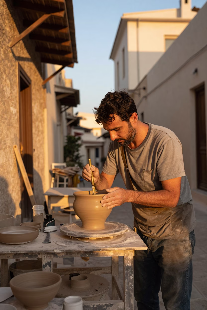 Clay Bowl in Athens in in Athens, Greece