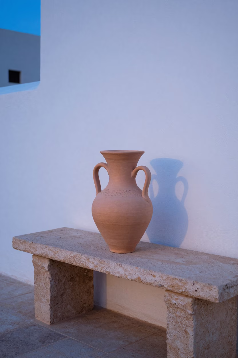 Clay Drinking Vessel in Muscat in in Muscat, Oman